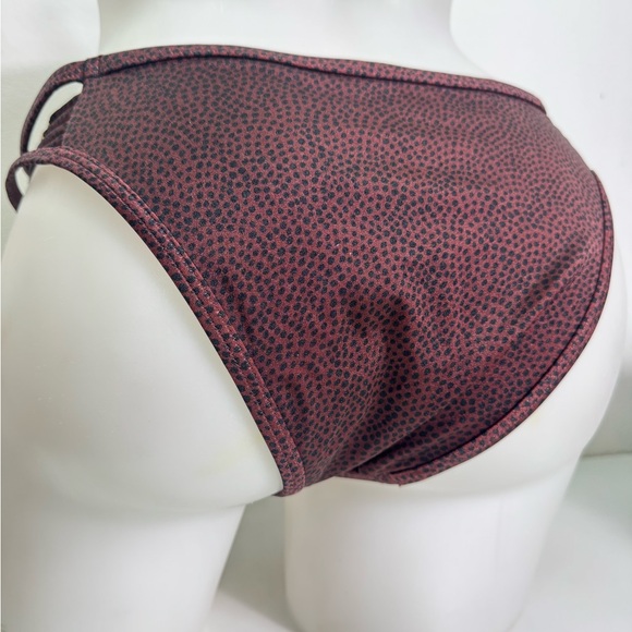 Victoria's Secret Black and Maroon Bikini Set Sz 36DD /M NWT - Picture 8 of 9